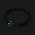 Green Agate | .925 Sterling Silver | Firefly Glass Mushroom Gemstone Bracelet